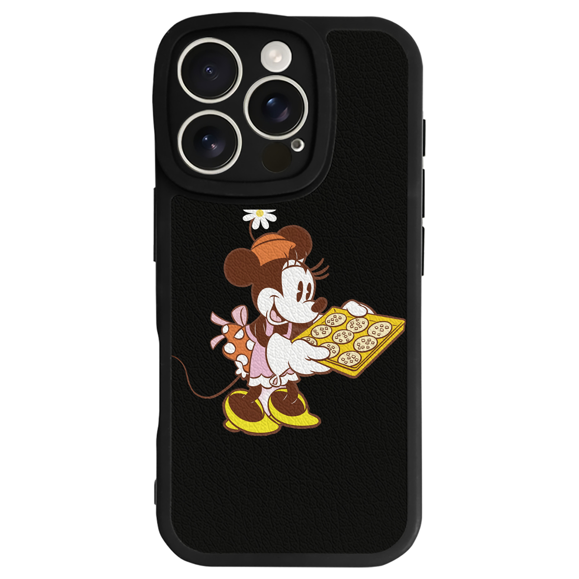 （画像用） ミッキーマウス Mickey Mouse 【iPhone 16シリーズ対応】シリコンスマホケース（レザー調） 材質：シリコン
